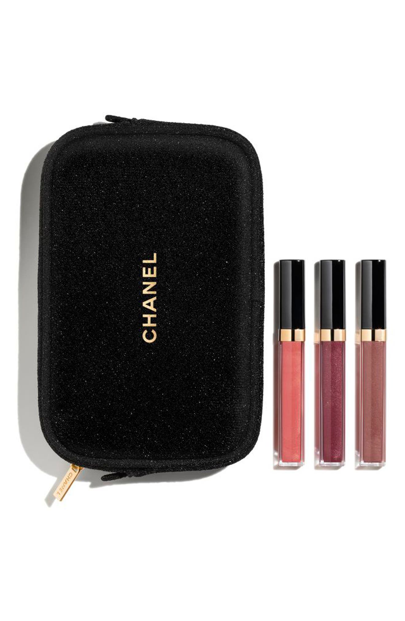 chanel lip gloss trio set