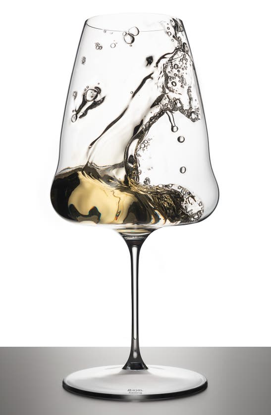 Shop Riedel Winewings Riesling Glass In Clear