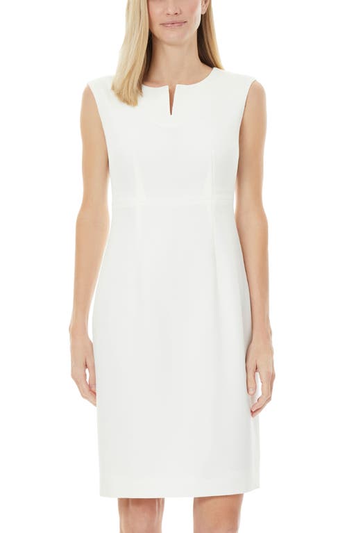 Kasper Cutout Sheath Dress In Vanilla Ice