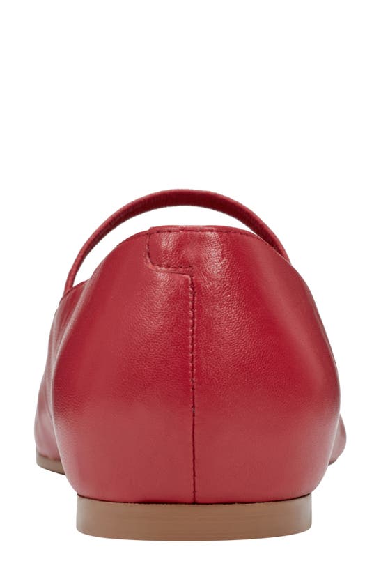 Marc Fisher Ltd Urella Mary Jane Flat In Medium Red