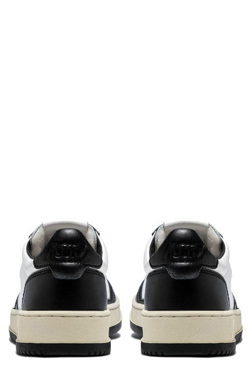 Shop Autry Medalist Low Sneaker In Wht/blk