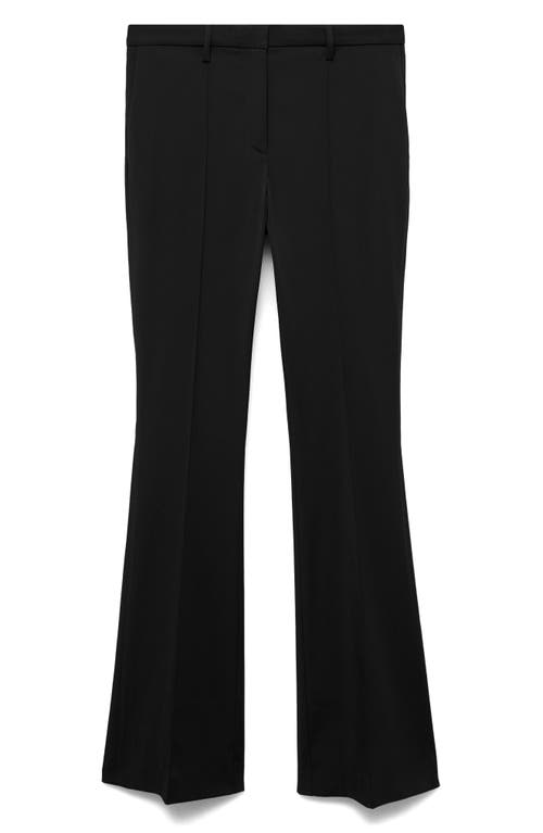 Shop Mango Straight Leg Suit Pants In Black