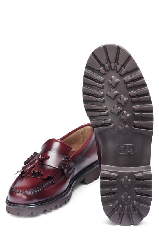 Shop G.h.bass Layton Lug Sole Loafer In Wine