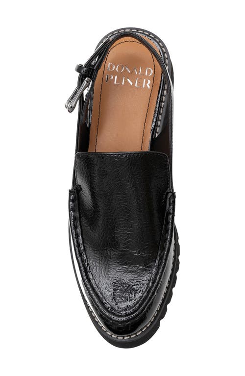 Shop Donald Pliner Slingback Platform Loafer In Black