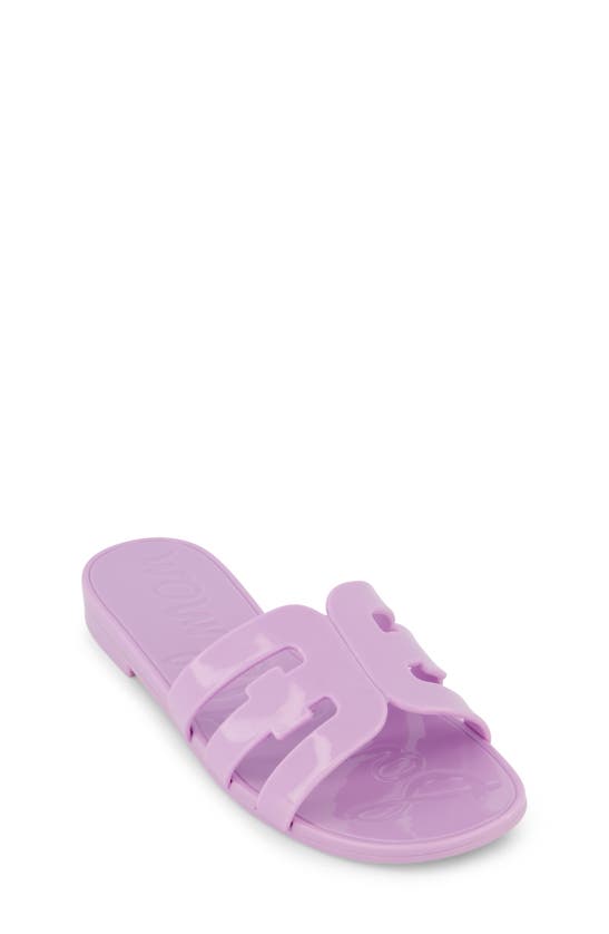 Shop Sam Edelman Kids' Bay Jelly Slide Sandal In Orchid