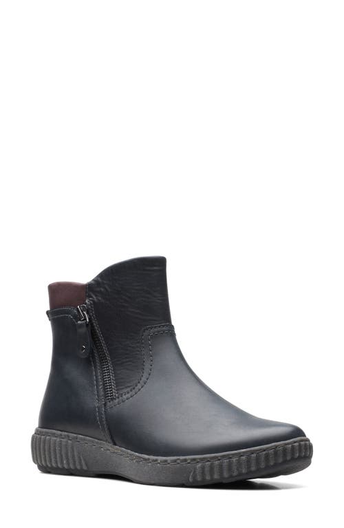 Clarks(r) Magnolia Haley Waterproof Boot in Black Leather