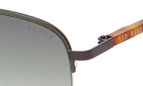 Ted Baker London 59mm Rimless Navigator Sunglasses In Dark Gunmetal