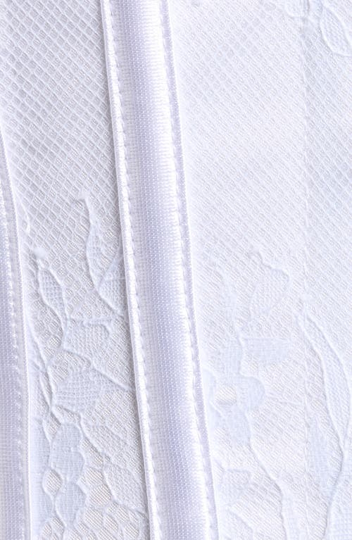 Coquette Lace Overlay Corset In White