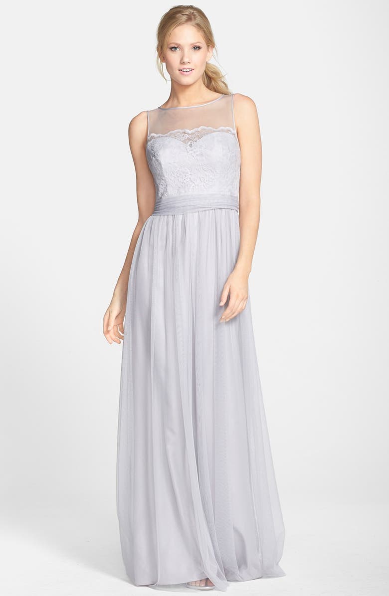 Amsale Lace & Tulle Gown | Nordstrom