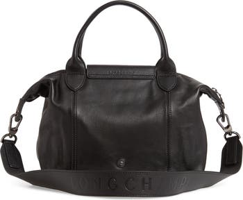 Longchamp, Bags, Black Longchamp Le Pliage Cuir Small