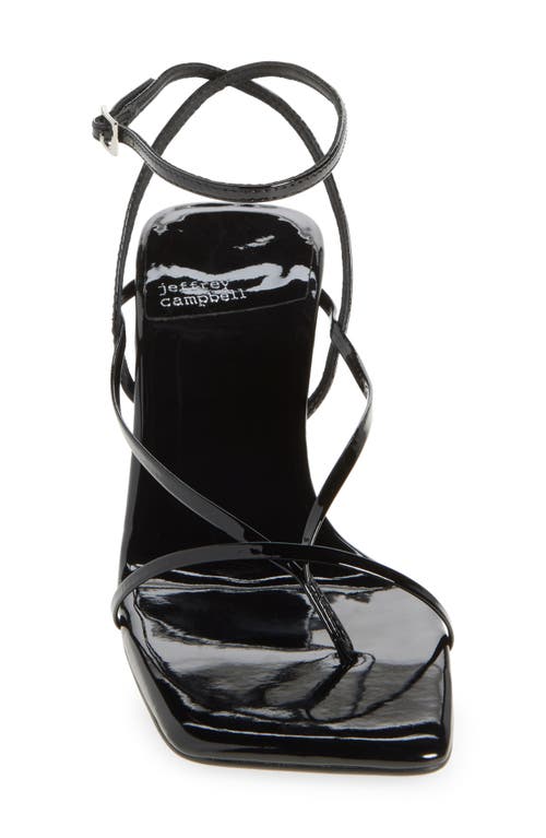 Shop Jeffrey Campbell Fluxx Sandal In Black Patent