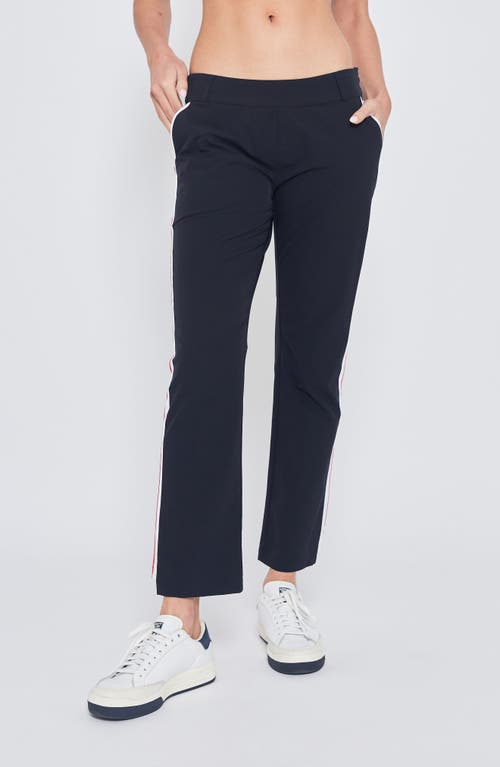 Shop L'etoile Sport Striped Golf Pant In Navy/white/red