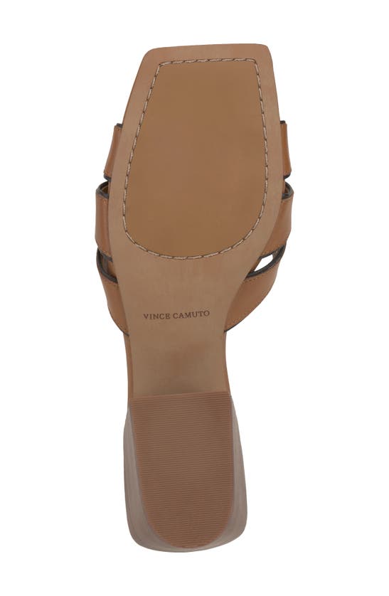 Vince Camuto Selaries Slide Sandal In Golden Walnut Root Beer