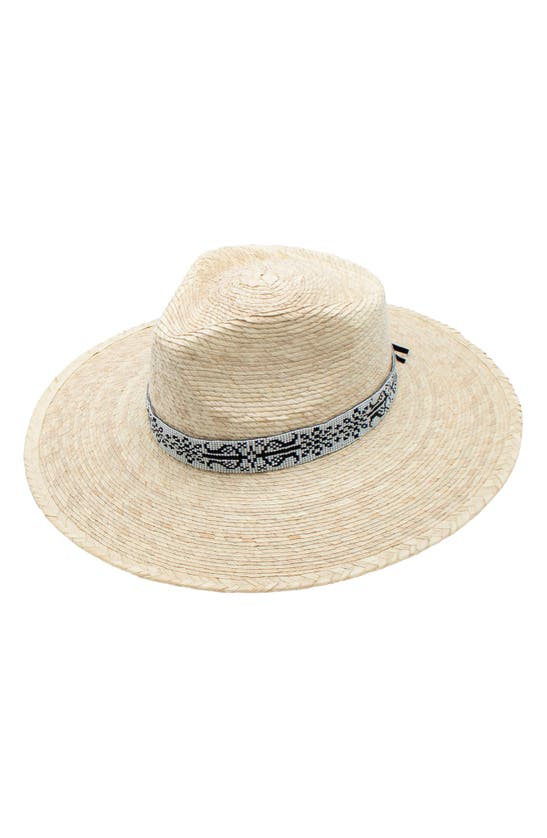 Shop Peter Grimm Rida Beaded Strap Straw Hat In Natural