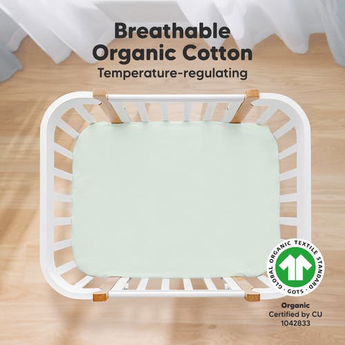 Keababies Soothe Fitted Mini Crib Sheet In Cove