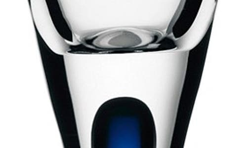 Orrefors Intermezzo Blue Snaps Glass In Clear/blue