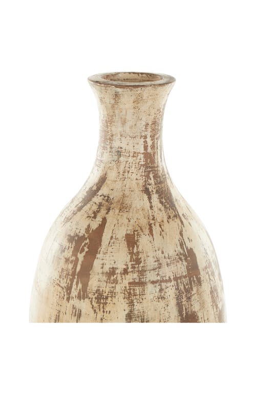 Ginger Birch Studio Brown Ceramic Vase In Brown