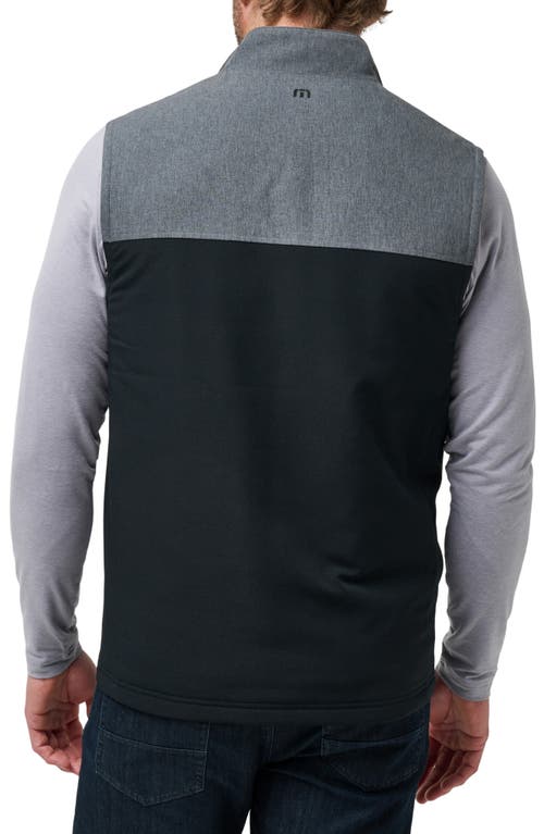 Travismathew Quadraplane Vest In Heather Dark Grey