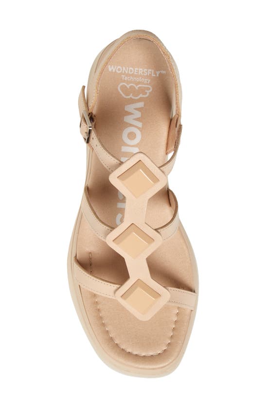 Shop Wonders Platform Sandal In Iseo Natural