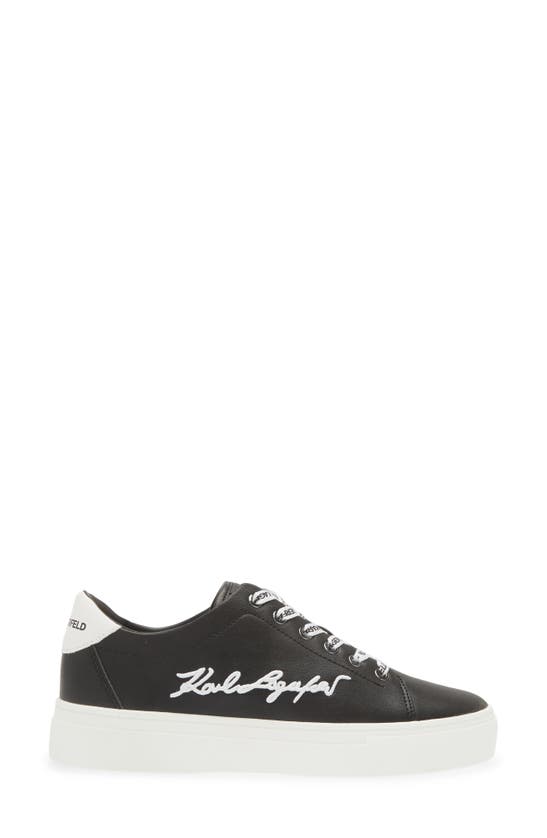 Shop Karl Lagerfeld Paris Cylie Low Top Sneaker In Black