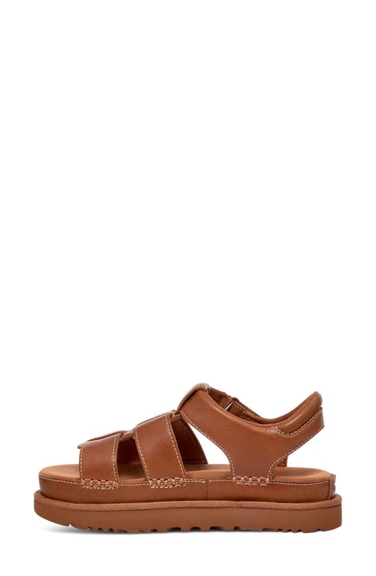 Shop Ugg (r) Goldenstar Strappy Platform Sandal In Tan