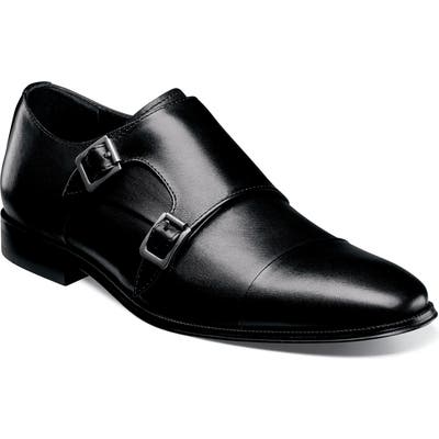 Florsheim Jetson Cap Toe Monk Shoe - Black