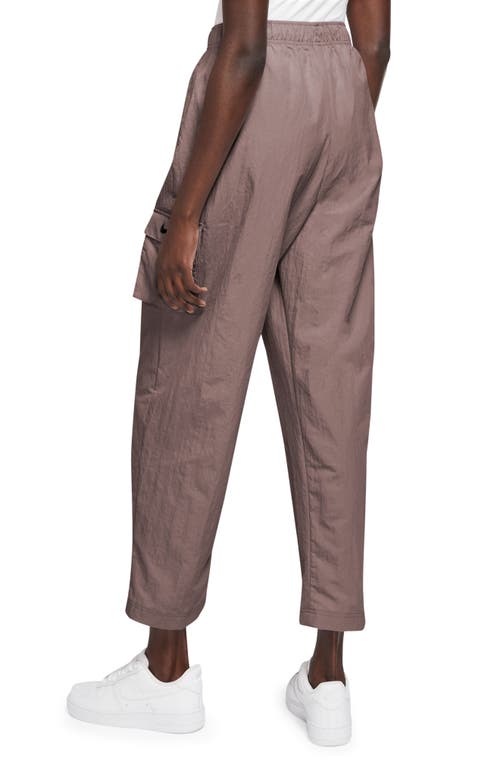 Shop Nike Sportswear Essential Cargo Pants In Smokey Mauve/black