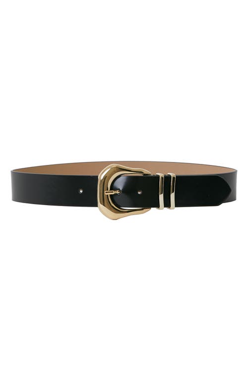 Shop B-low The Belt Koda Mod Leather Belt In Black Gold