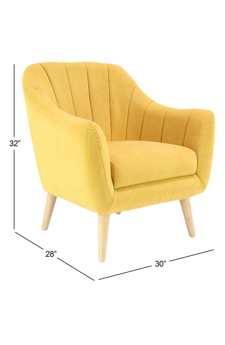 GINGER BIRCH STUDIO Yellow Tufted Accent Chair Nordstromrack