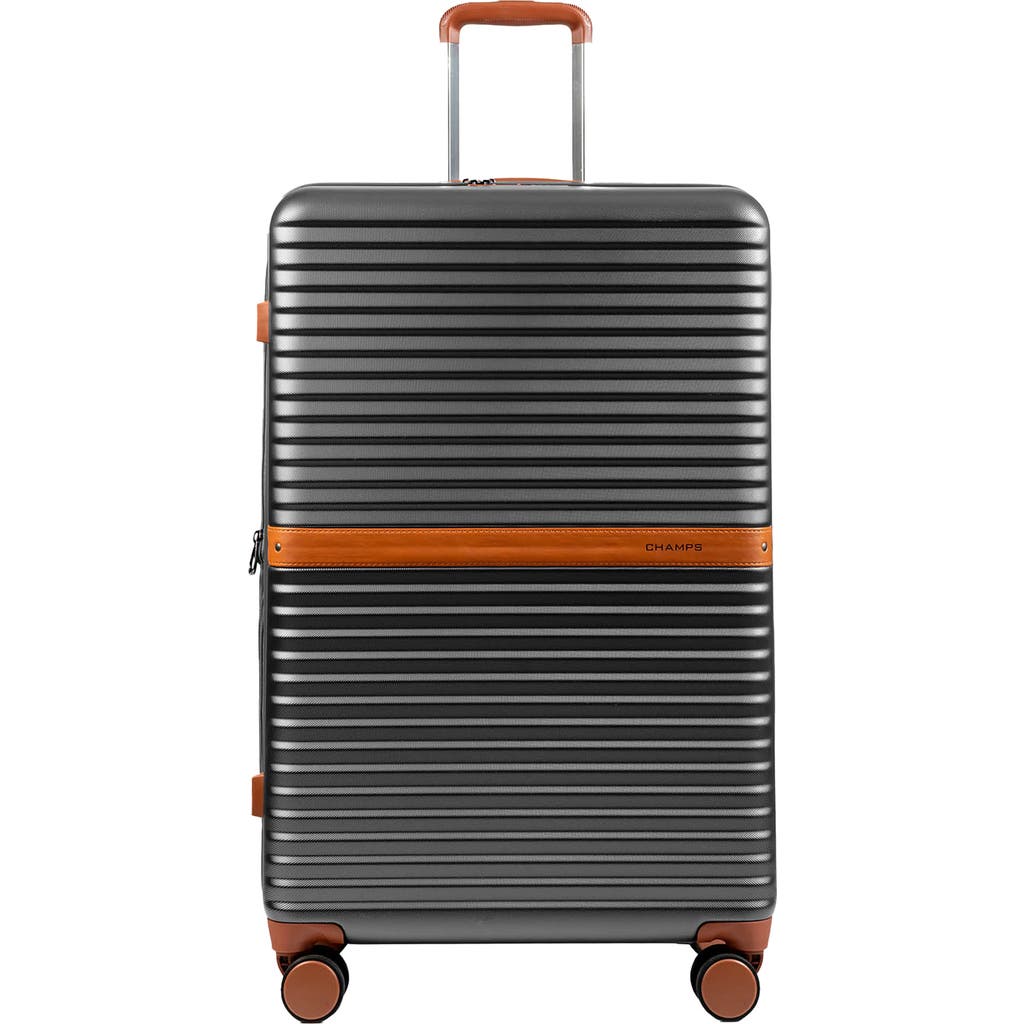 Champs Vintage Ii 28-inch Hardside Spinner Luggage In Dark Grey