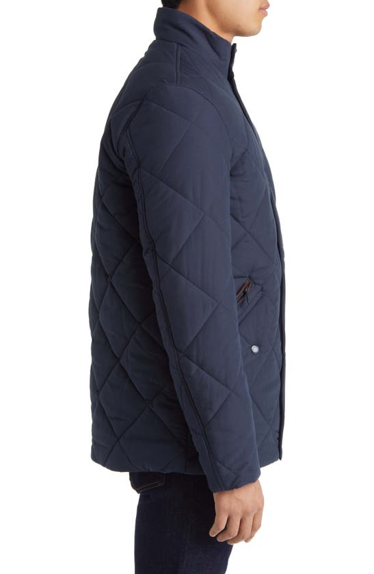Barbour Winter Chelsea Quilted Jacket In Navy