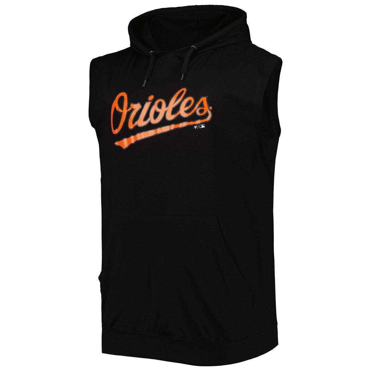 PROFILE Men's Black Baltimore Orioles Muscle Sleeveless Pullover Hoodie Nordstrom