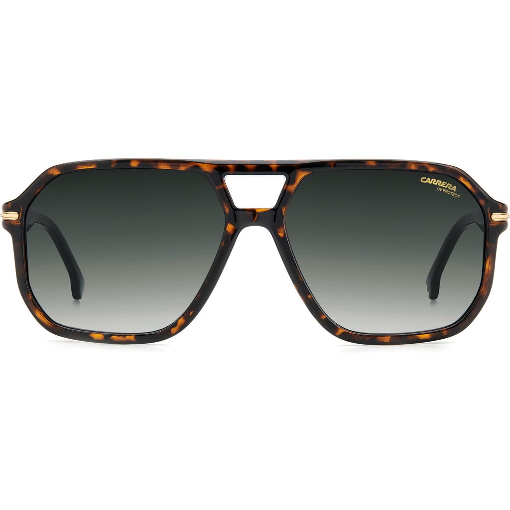 Carrera Eyewear 59mm Rectangular Sunglasses In Blue