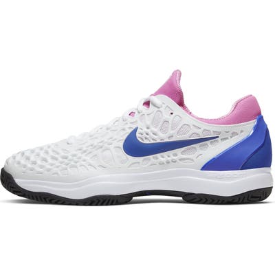 Nike Air Zoom Cage 3 Hc Tennis Shoe- White
