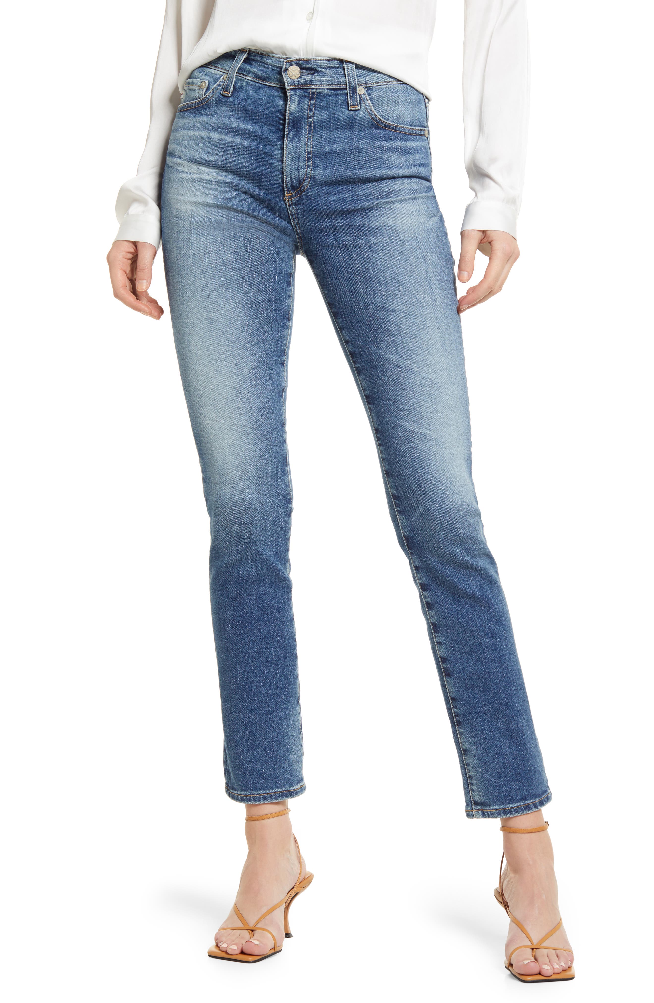 AG Mari High Waist Ankle Slim Straight 