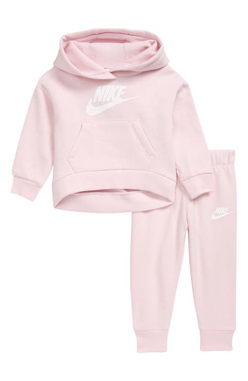 Nike Kids' Club Fleece Hoodie & Joggers Set in Crystal Pink