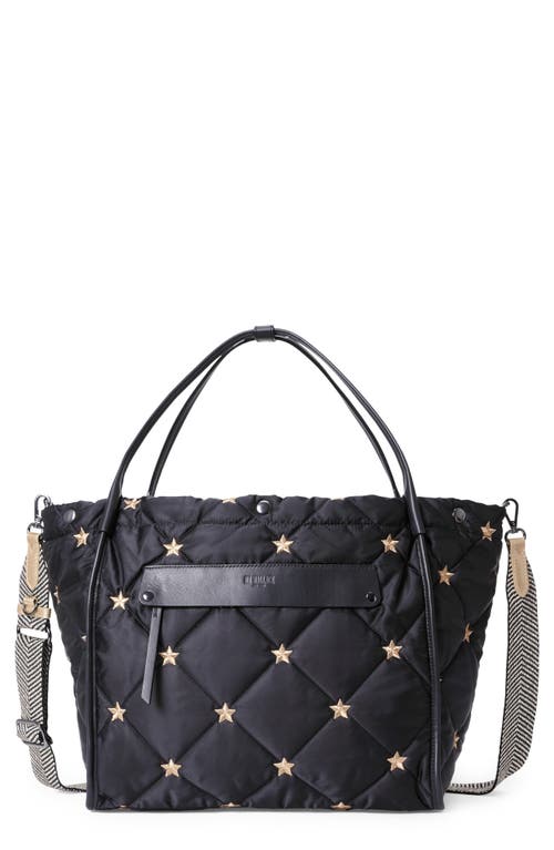 MZ Wallace Large Madison Quilted Shopper Bag in Black Star