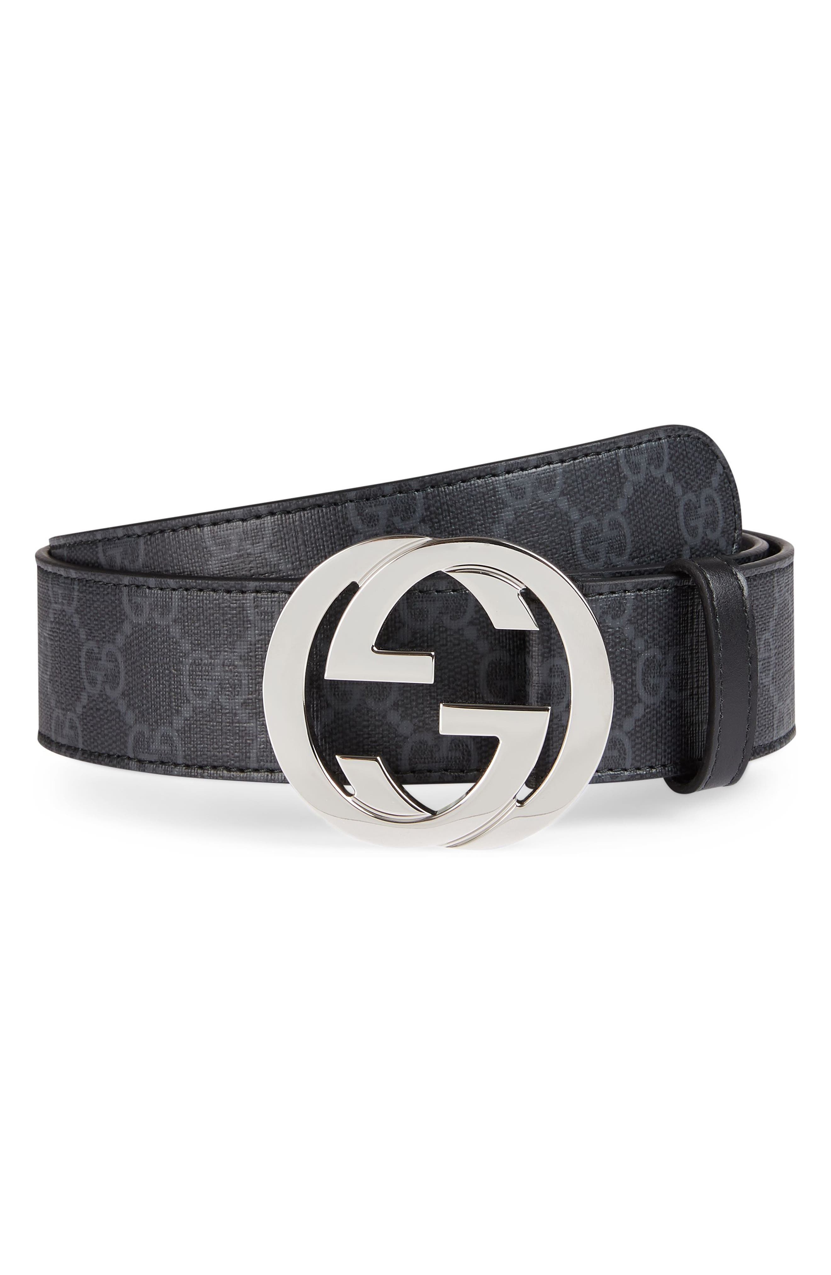 gucci belt with gucci on buckle