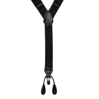 Nordstrom Shop Convertible Stretch Suspenders, Size One Size - Black