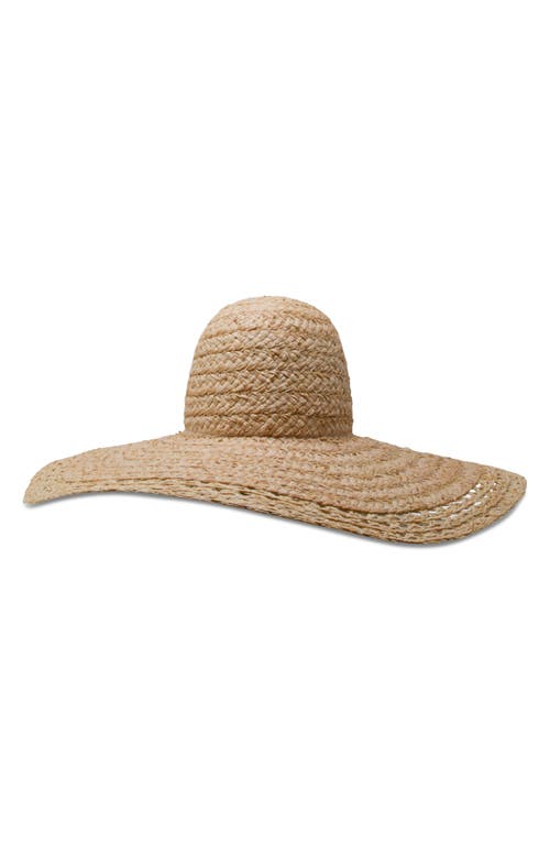 Gigi Burris Millinery Mary Jane Straw Wide Brim Sun Hat in Natural