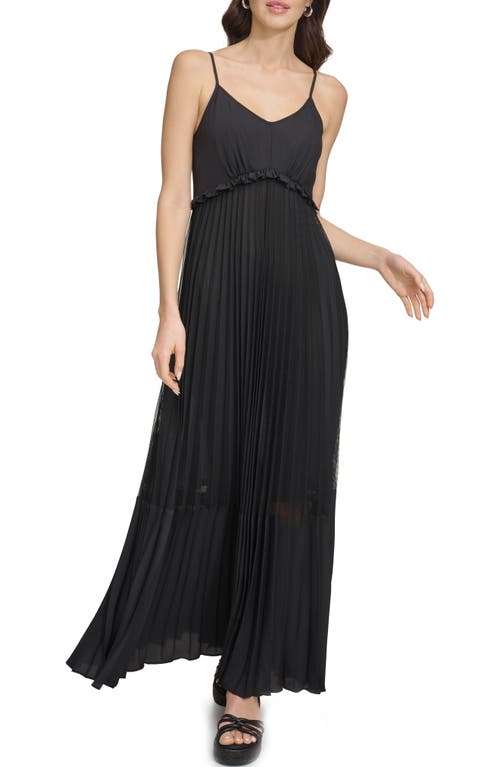 DKNY Sleeveless Pleated Maxi Dress at Nordstrom,