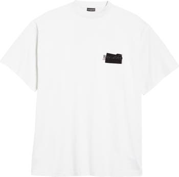 Balenciaga Tape Type Ripped Pocket Hoodie Oversized - Black - Unisex - 2 - Cotton