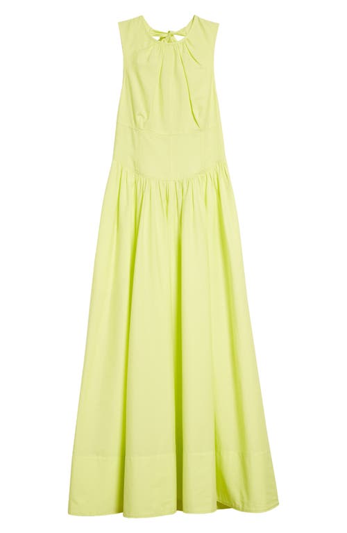 Cinq À Sept Benita Sleeveless Cotton Blend Dress In Lime Kiss
