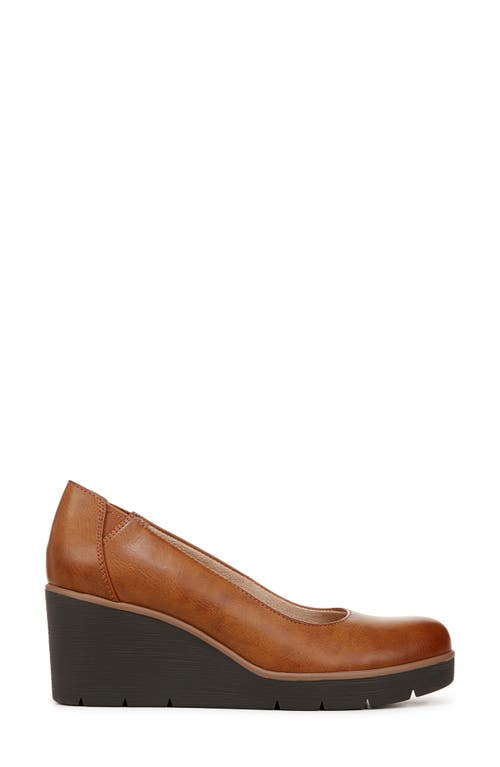 Soul Naturalizer About-time Wedge Pumps In Gingerbread Brown Faux Leather