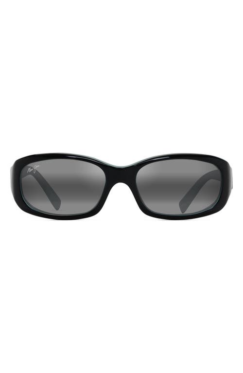 Maui Jim Punchbowl 54mm Polarized Rectangular Sunglasses In Black