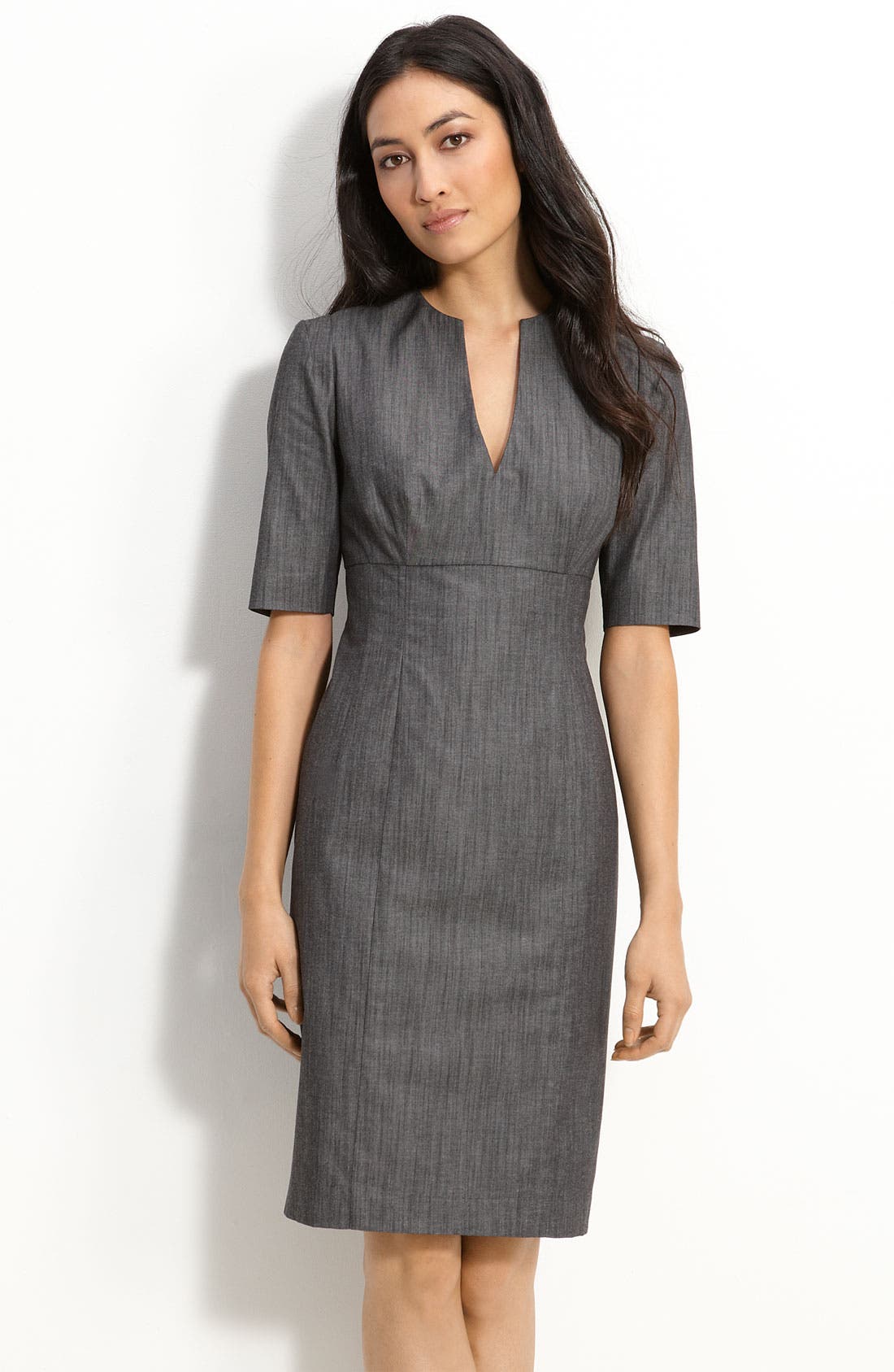 Calvin Klein Stretch Cotton Sheath Dress Nordstrom