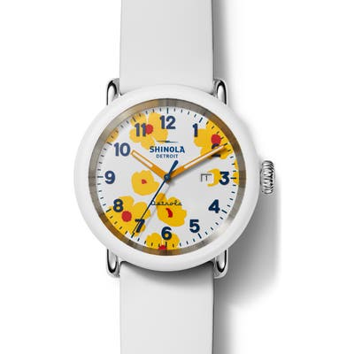 Shinola Detrola Silicone Strap Watch, 4m