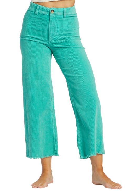 Free Fall High Waist Wide Leg Corduroy Pants