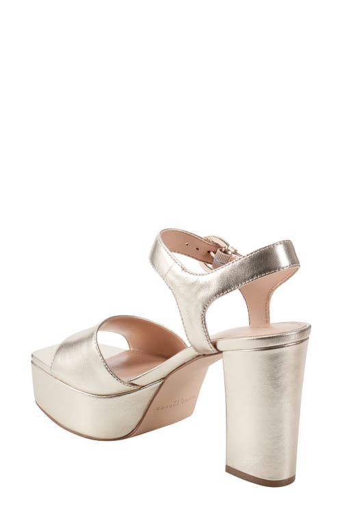 Marc Fisher Ltd Cinthia Platform Sandal In Gold