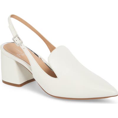 Linea Paolo Carly Slingback Pump, White